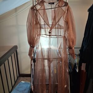 AKIRA Sheer Brown Chemise
